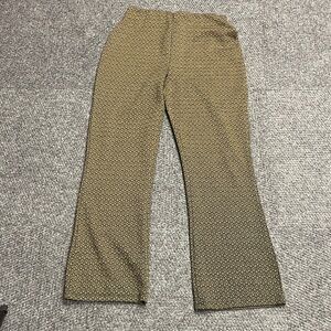 Urban Outfitters Casey Kick Flare Pull On Pants womens gold black size Medium